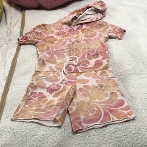 Cute pink floral squirm suit cover up!